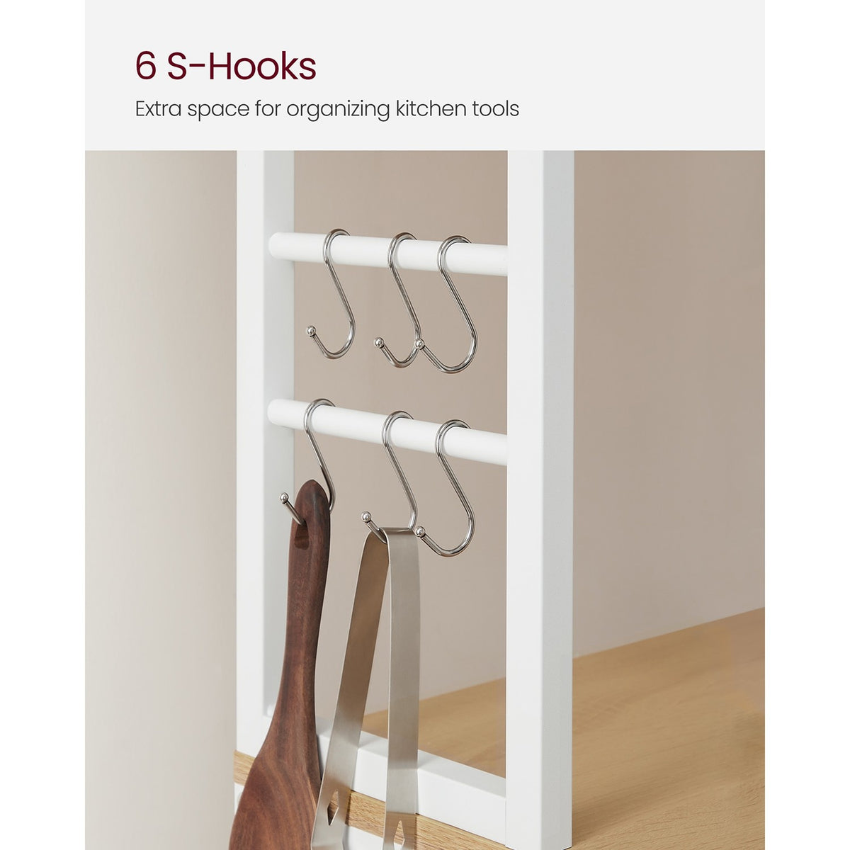 Coffee Bar With 6-Tier Shelves - product photo 15
