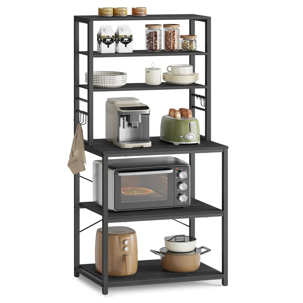 Coffee Bar With 6-Tier Shelves - UKKS024B22