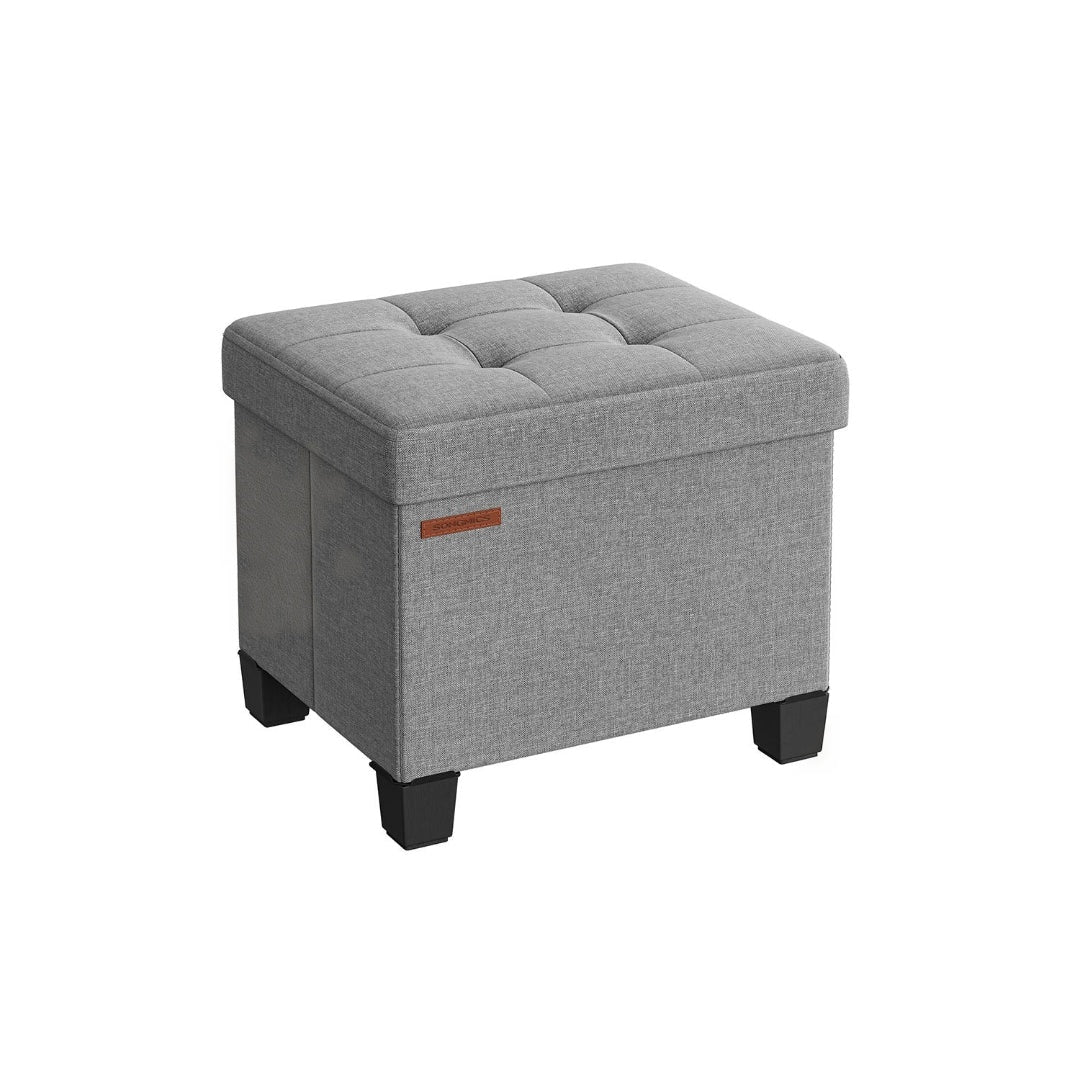 Small Storage Ottoman Foot Rest With Legs & Foldable Design – product view 3 | Ridgefield Furniture