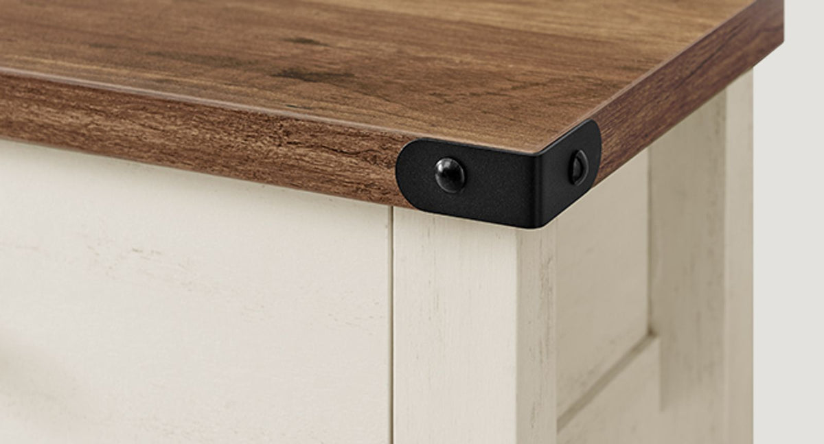 Console Table With Drawers And Open Shelf - product photo 10