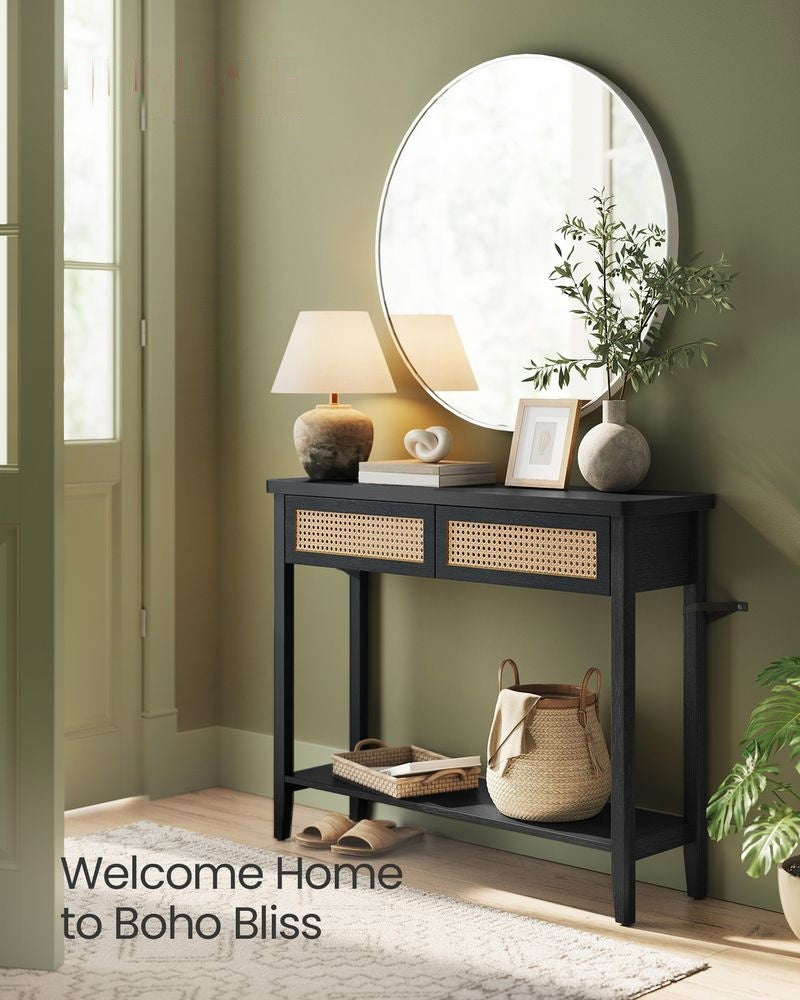 Console Table With Drawers And Shelf - product photo 13