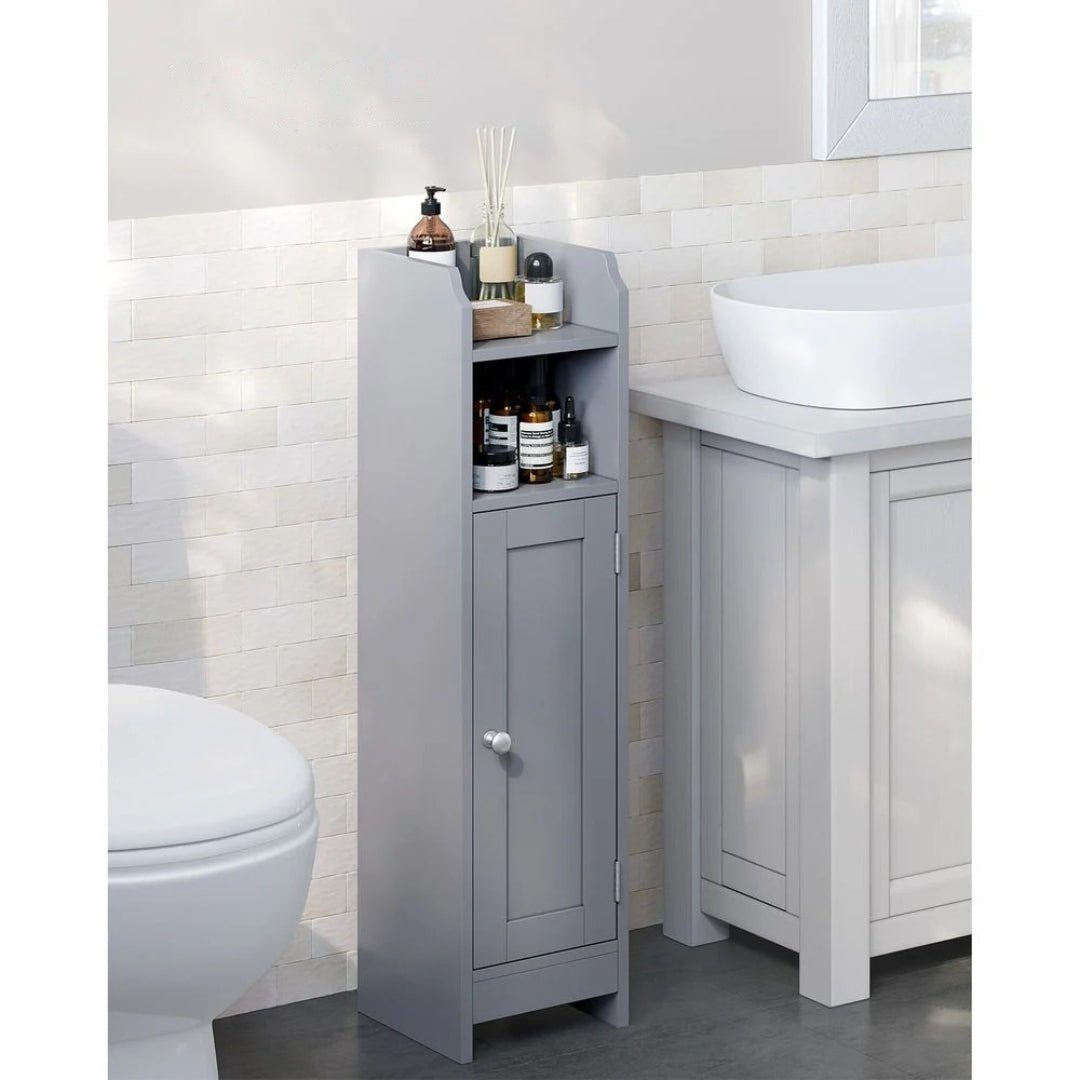 Corner Bathroom Storage Cabinet Slim Floor Cabinet 31.5in High – product view 10 | Ridgefield Furniture