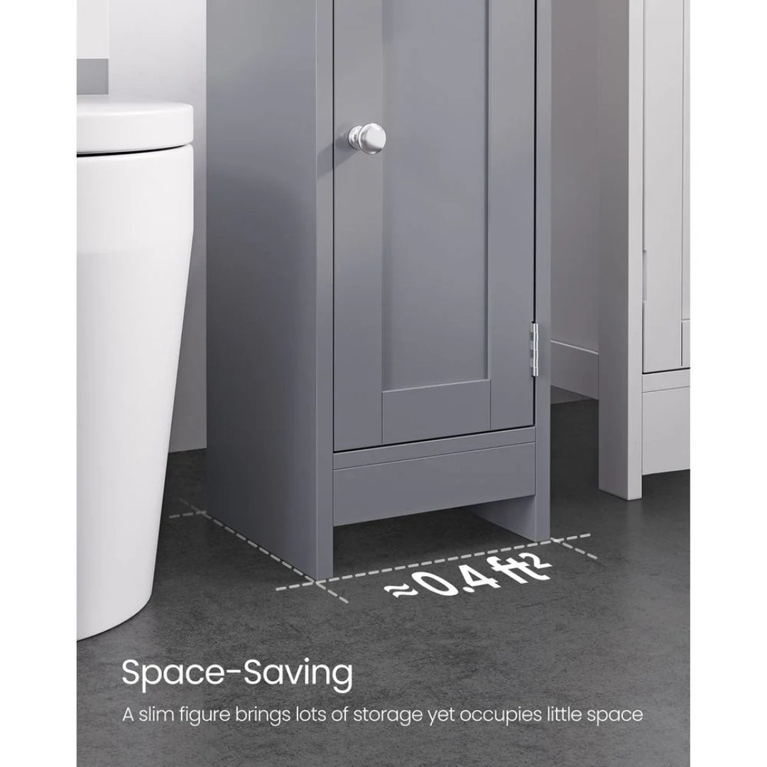 Corner Bathroom Storage Cabinet Slim Floor Cabinet 31.5in High – product view 12 | Ridgefield Furniture