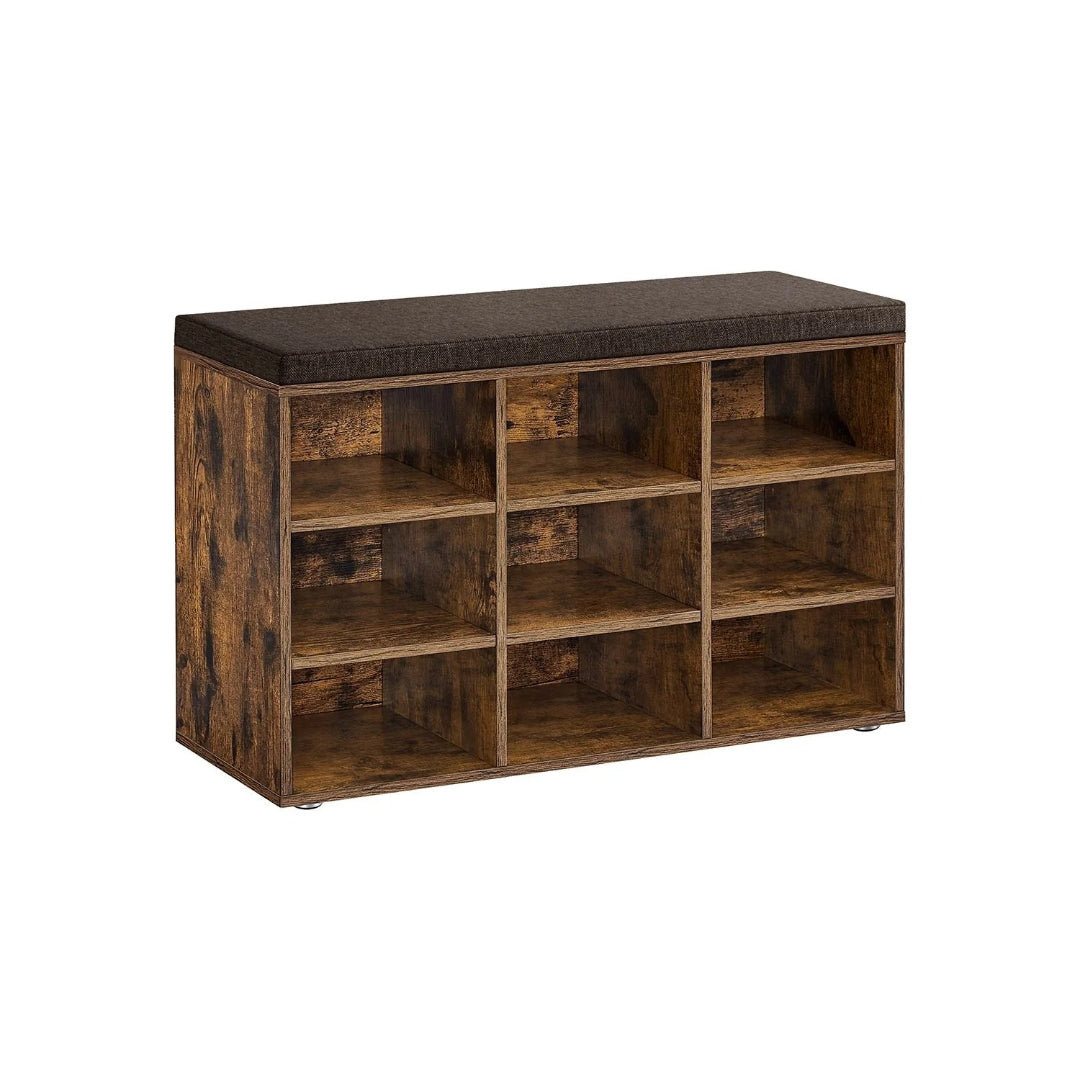 Shoe Storage Bench With Cushion – product view 2 | Ridgefield Furniture