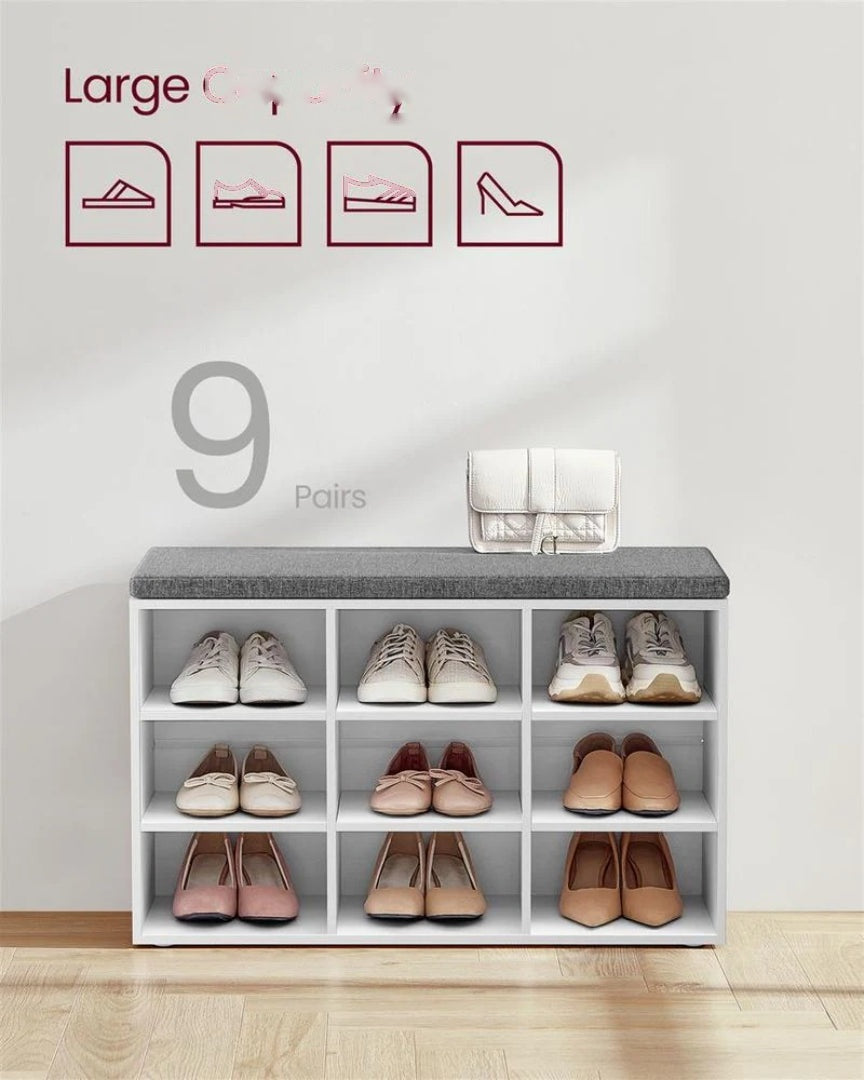 Shoe Storage Bench With Cushion – product view 11 | Ridgefield Furniture