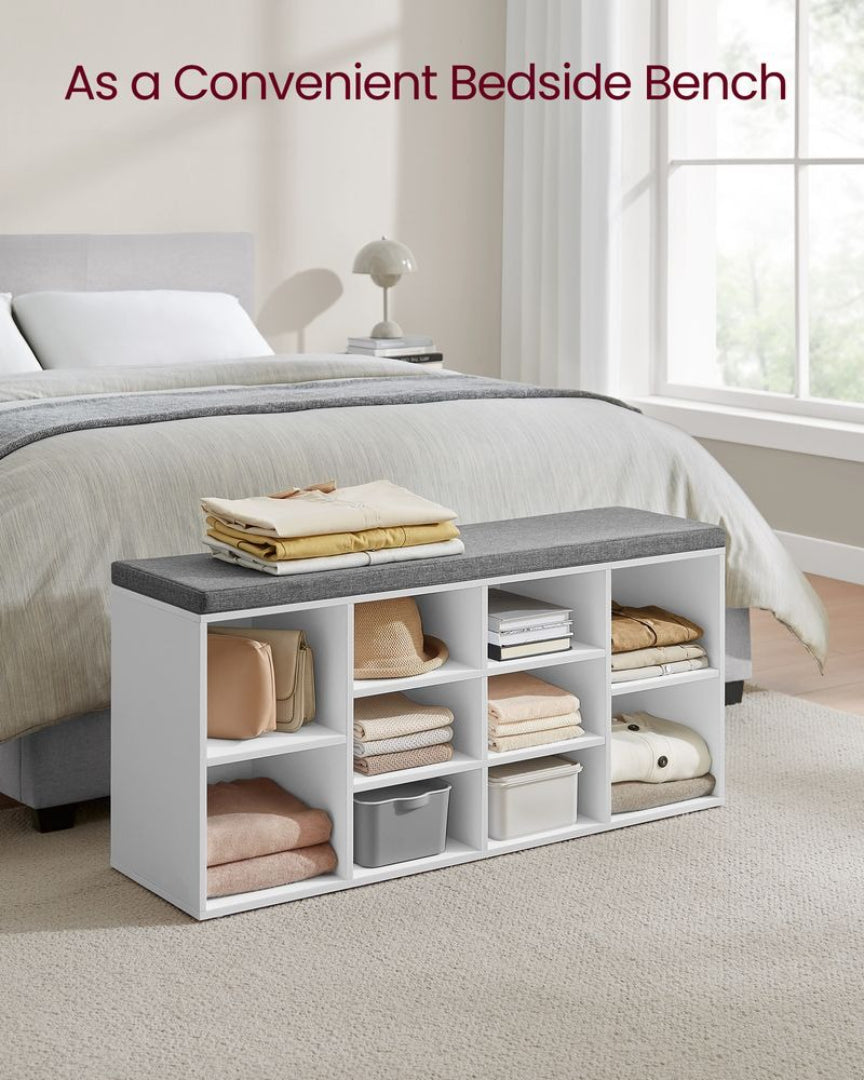 Shoe Storage Bench With Cushion – product view 17 | Ridgefield Furniture