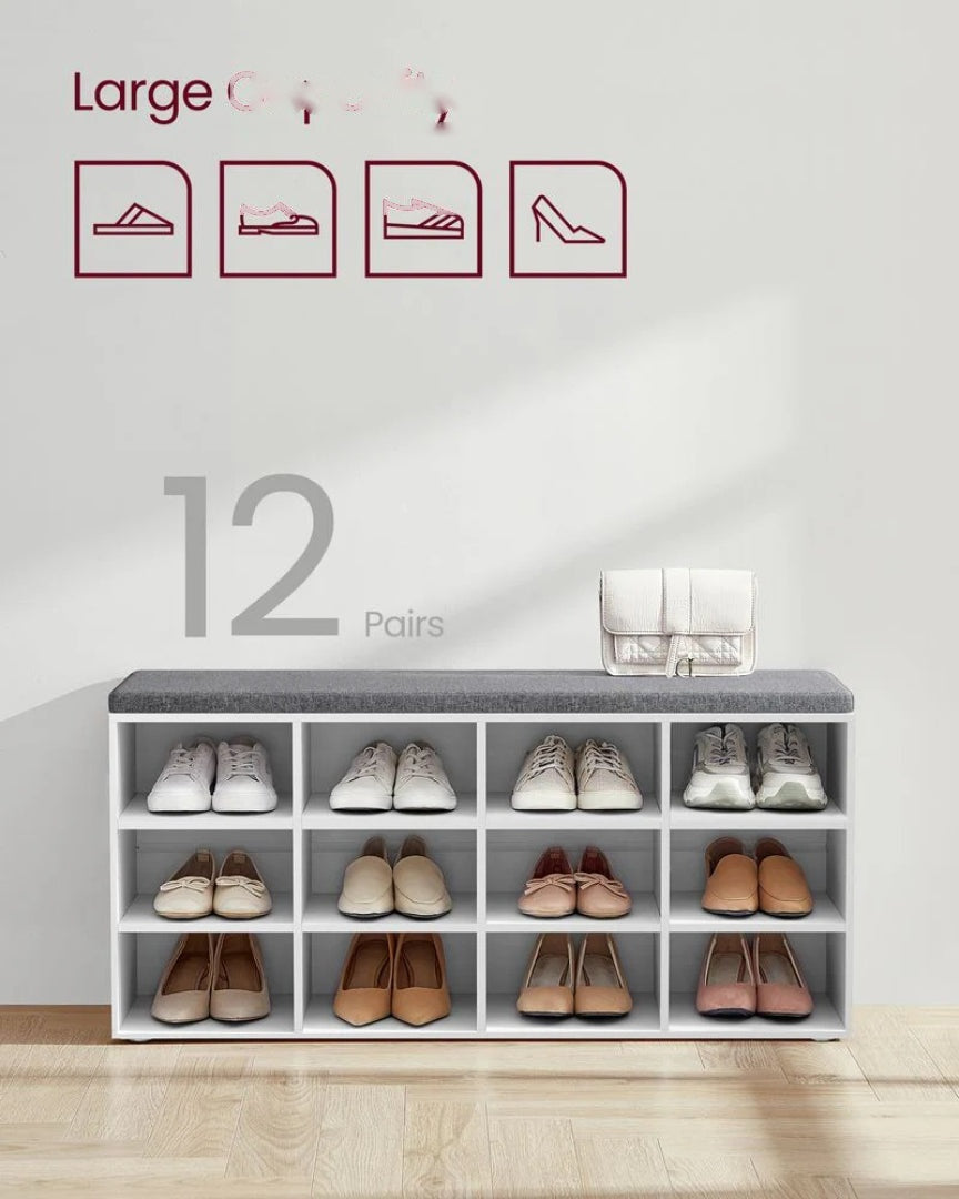 Shoe Storage Bench With Cushion – product view 22 | Ridgefield Furniture