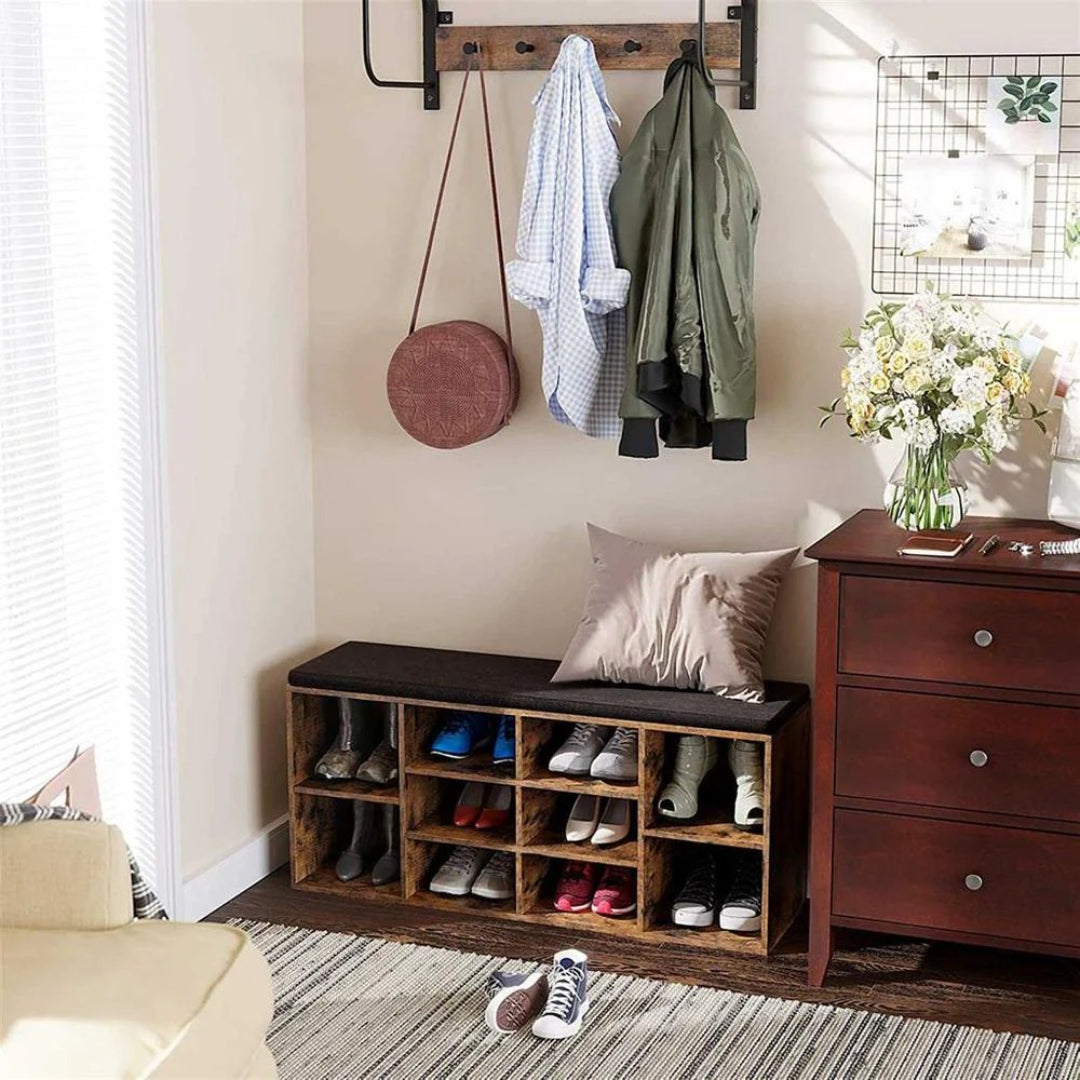 Shoe Storage Bench With Cushion – product view 27 | Ridgefield Furniture