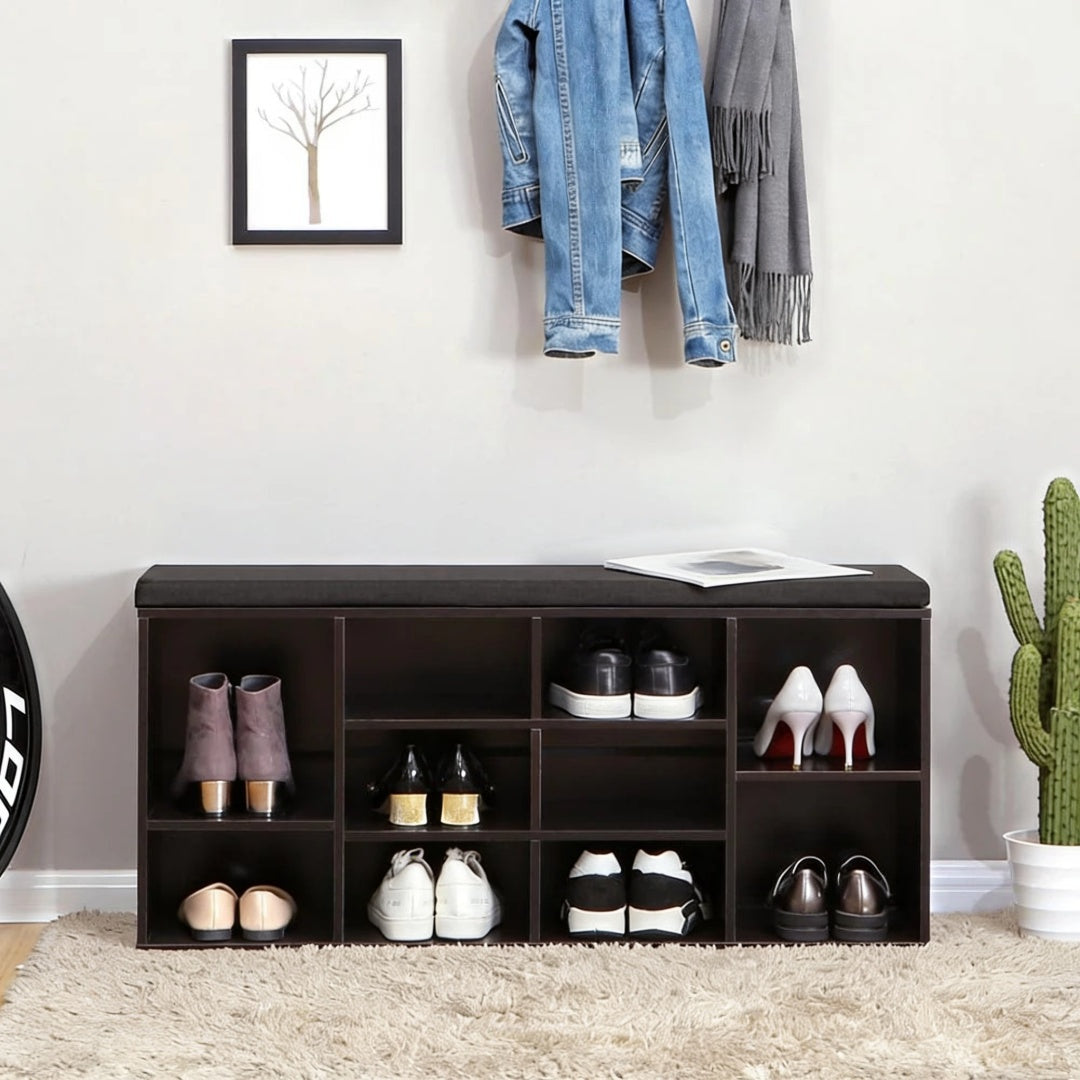 Shoe Storage Bench With Cushion – product view 31 | Ridgefield Furniture