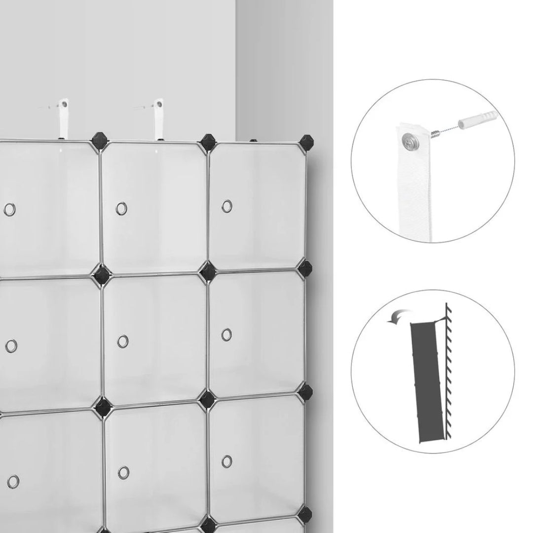Cube Storage Cabinet With Doors 9 To 16 Plastic Cubes – product view 20 | Ridgefield Furniture