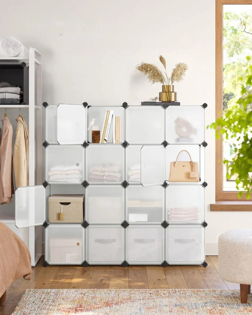 Cube Storage Cabinet With Doors 9 To 16 Plastic Cubes – product view 23 | Ridgefield Furniture