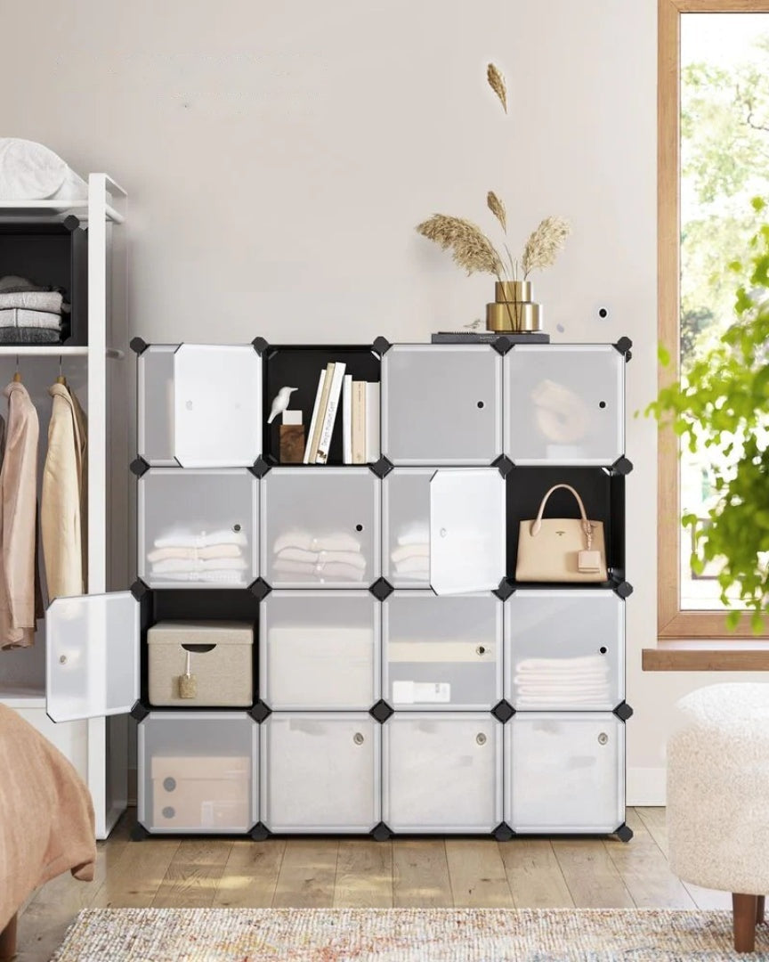 Cube Storage Cabinet With Doors 9 To 16 Plastic Cubes – product view 28 | Ridgefield Furniture