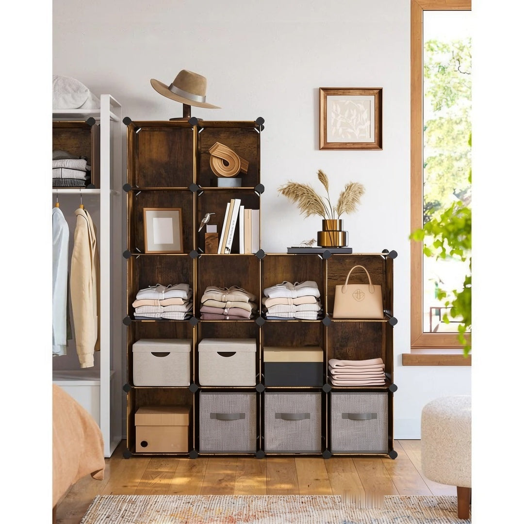 Cube Storage Organizer 12 Or 16 Modular Shelving Units – product view 25 | Ridgefield Furniture