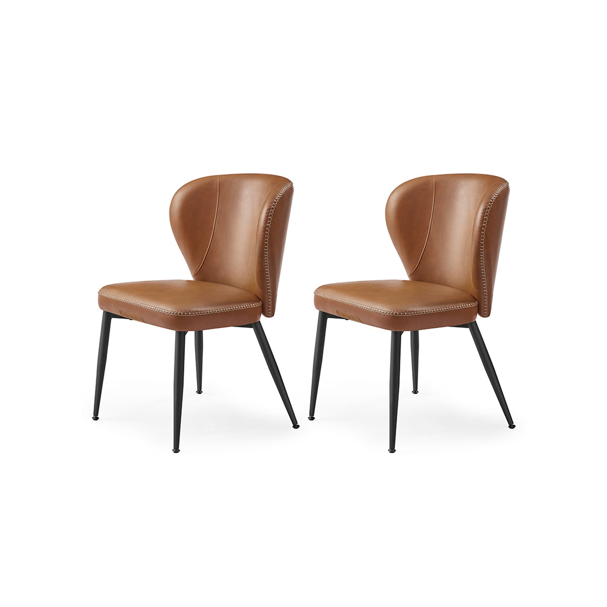 Dining Chairs Set Of 2, 4 Or 6 With Upholstered Seats And Steel Legs - product photo 85