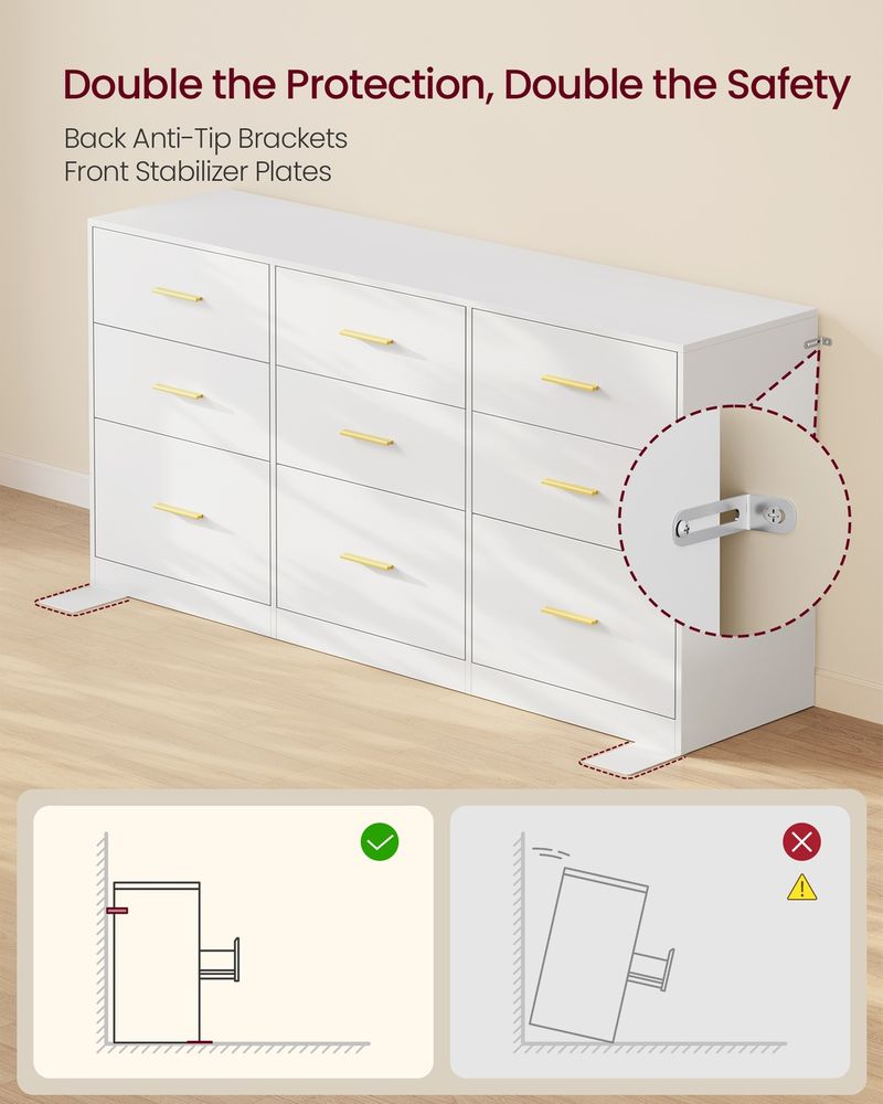 Drawer Dresser For Bedroom - product photo 05