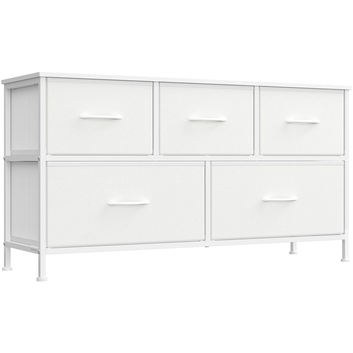 Dresser For Bedroom, Wide Dresser With 5 Fabric Drawers - ULGS322W01S