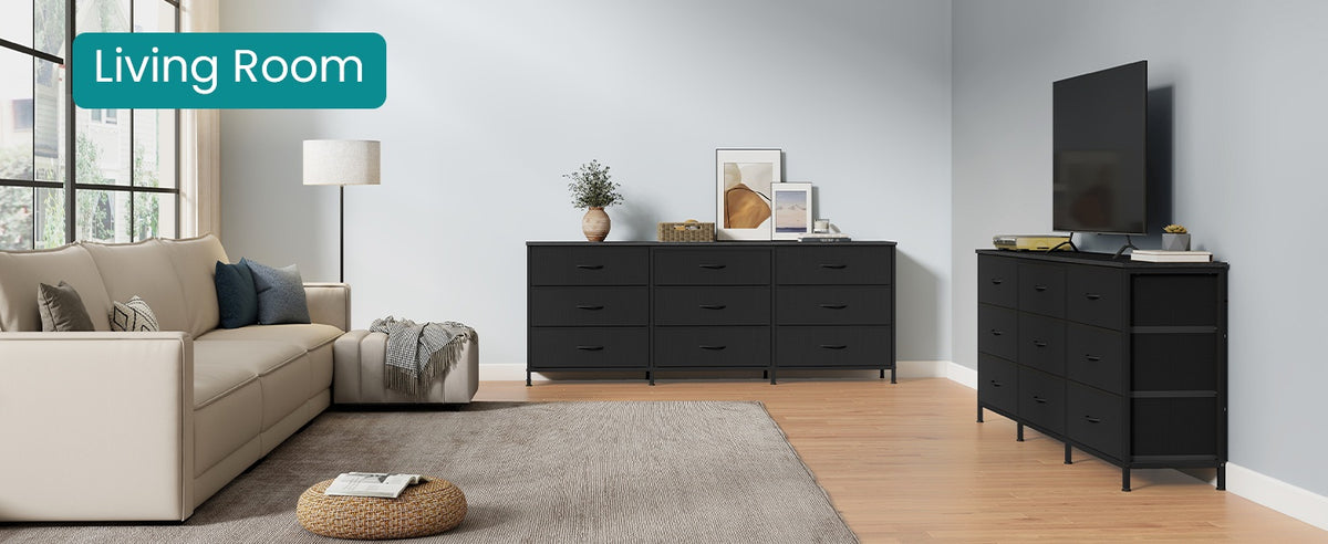 Dresser With 9 Fabric Drawers, TV Stand For TVs Up To 70 Inches - product photo 26
