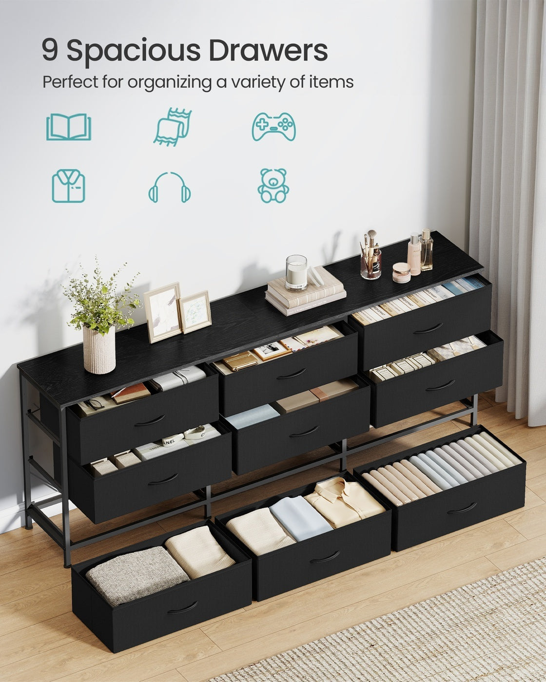 Dresser With 9 Fabric Drawers, TV Stand For TVs Up To 70 Inches - product photo 38