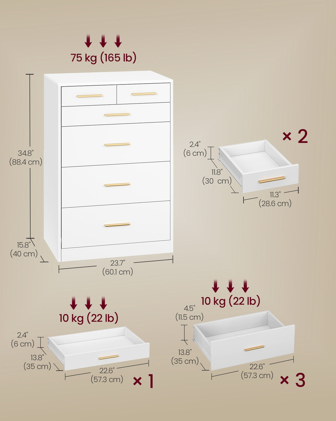 Dresser With Drawers - product photo 13