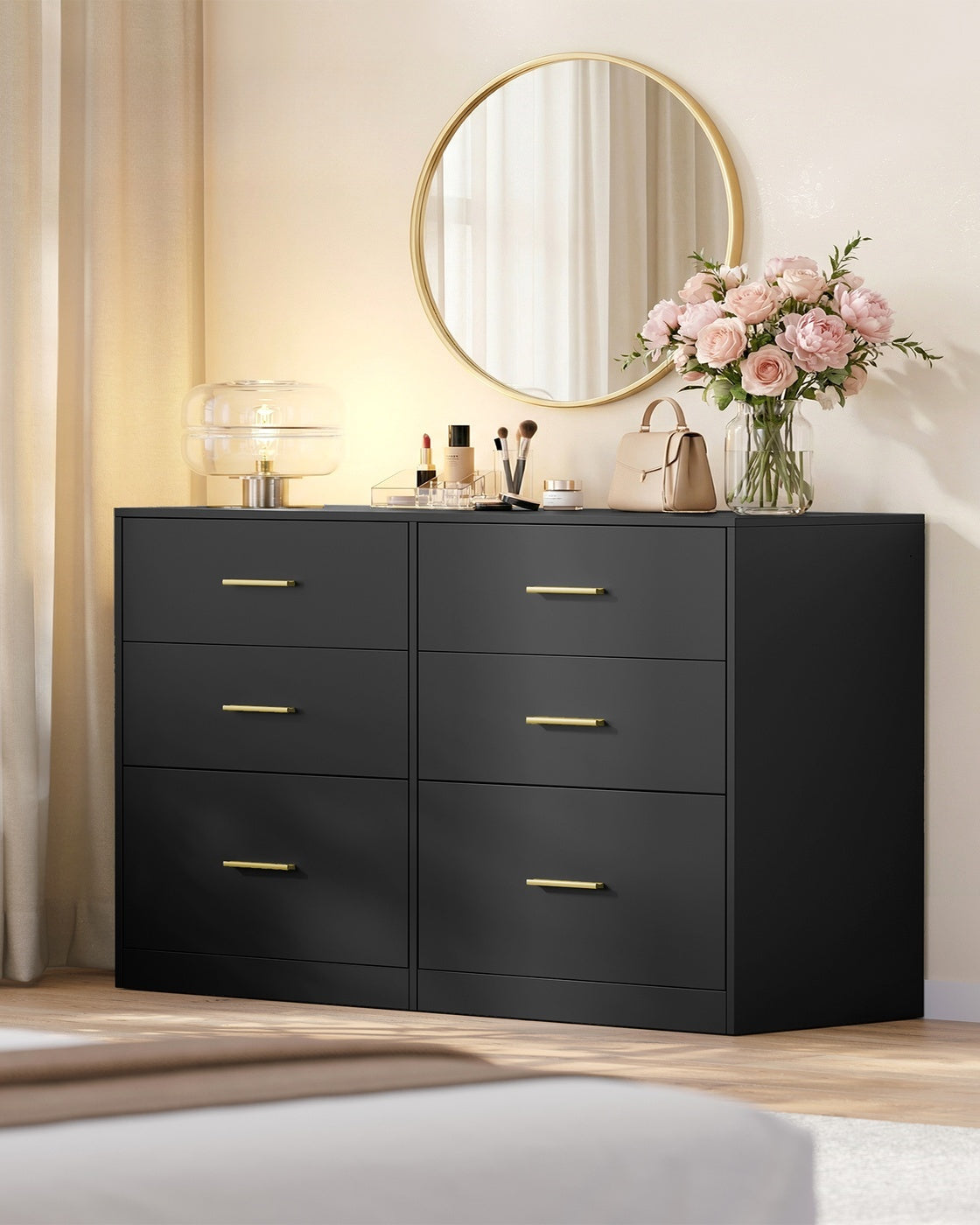 Dresser With LED Lights And Power Strip, 46.9 Inch Bedroom Chest - product photo 20
