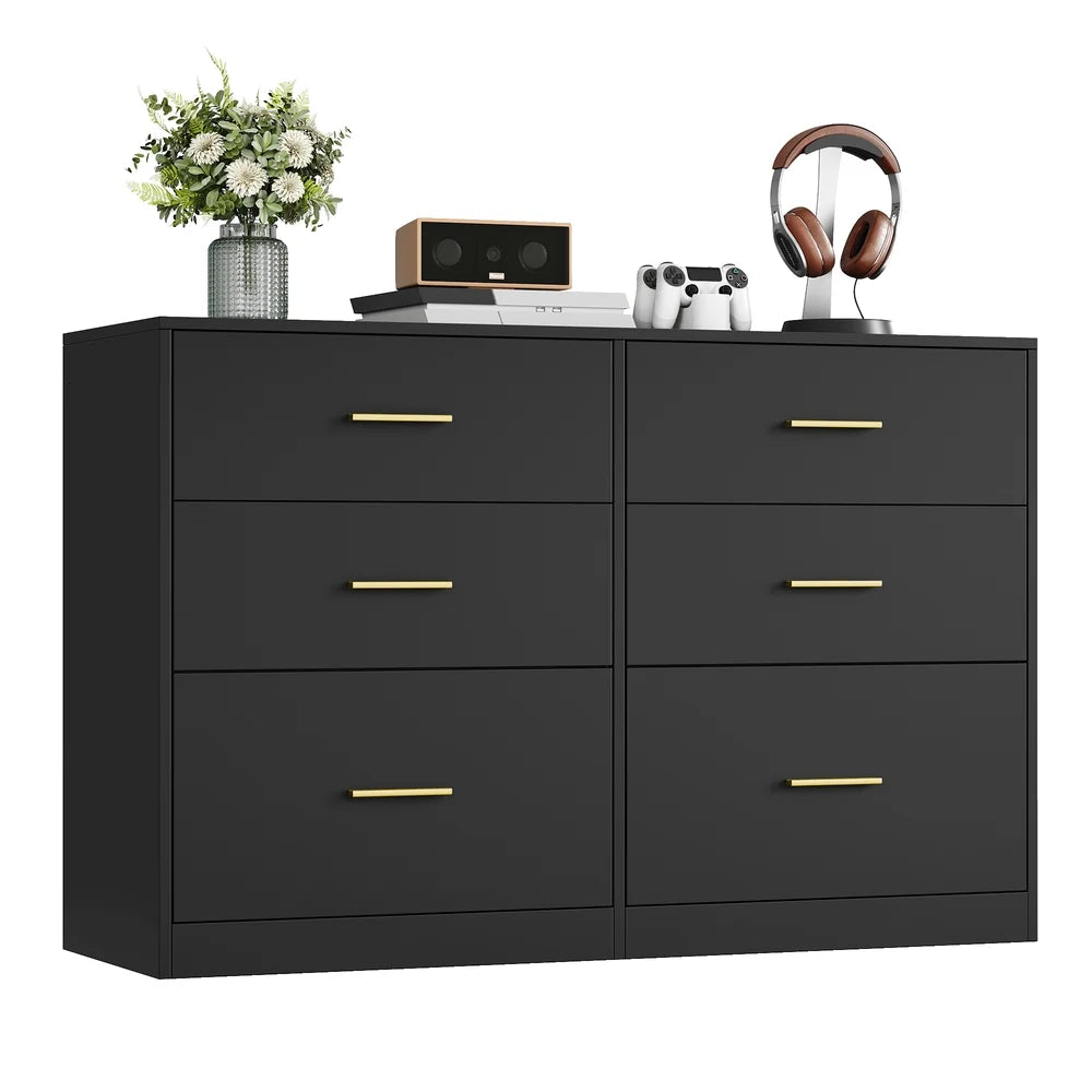 Dresser With LED Lights And Power Strip - ULTS416BC01S