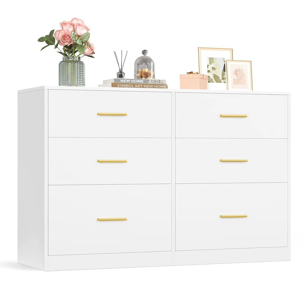 Dresser With LED Lights And Power Strip - ULTS416WB01S