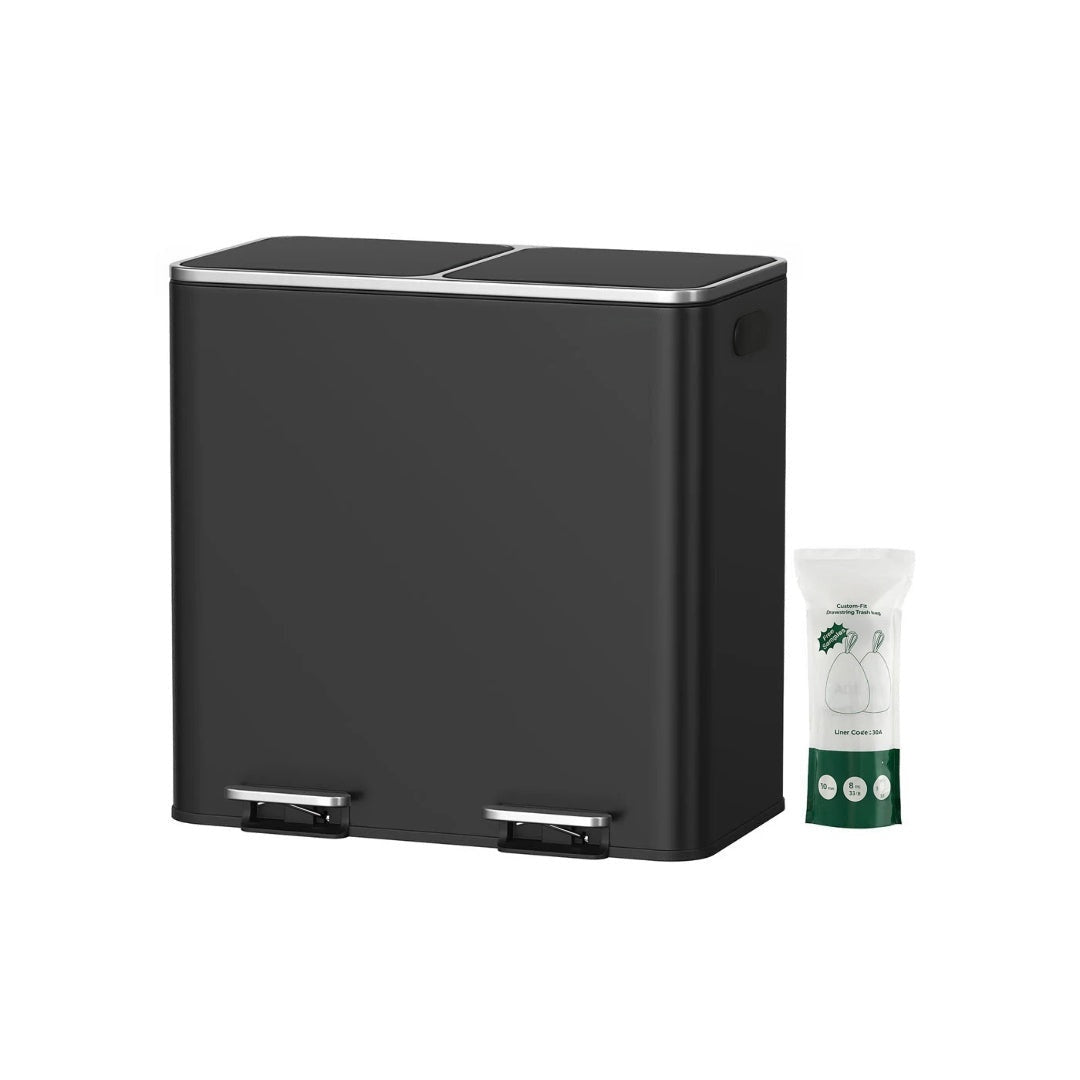 Dual Compartment Kitchen Trash Can with Pedal – product view 1 | Ridgefield Furniture