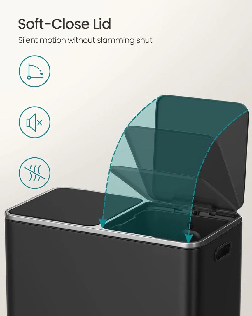 Dual Compartment Kitchen Trash Can with Pedal – product view 30 | Ridgefield Furniture