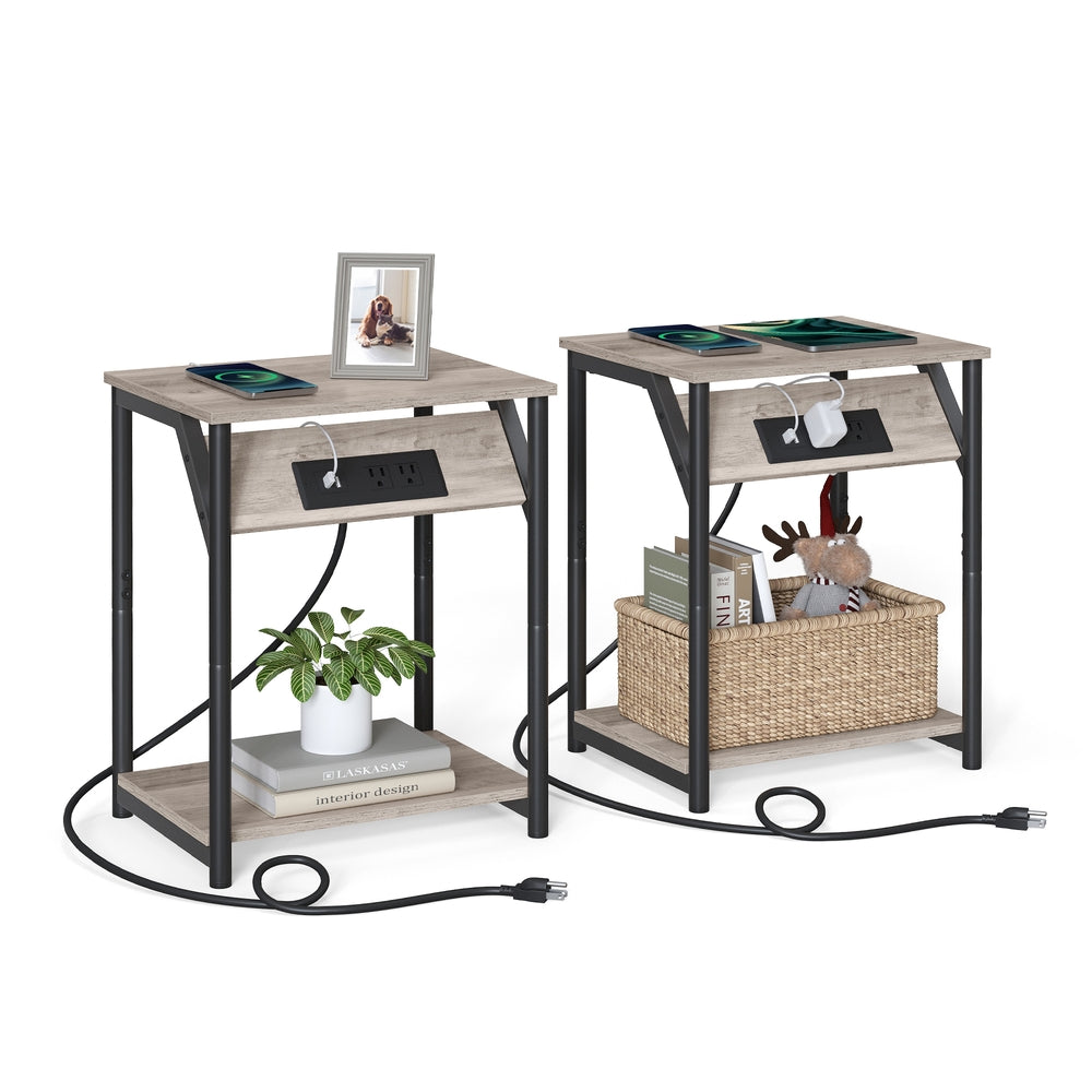 End Table With USB Ports And Outlets - product photo 28