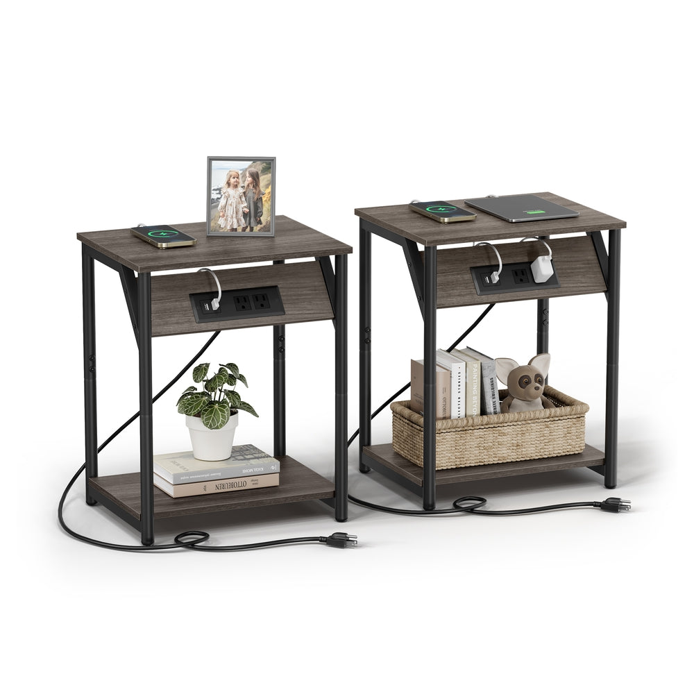 End Table With USB Ports And Outlets - product photo 46
