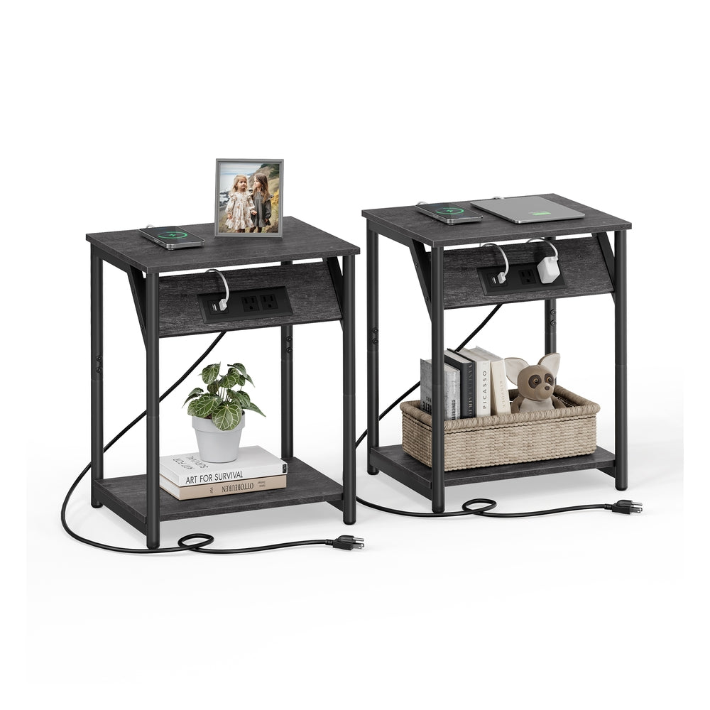 End Table With USB Ports And Outlets - product photo 52