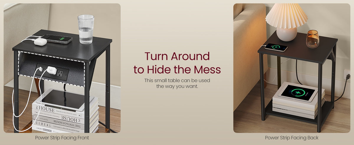 End Table With USB Ports And Outlets - product photo 74