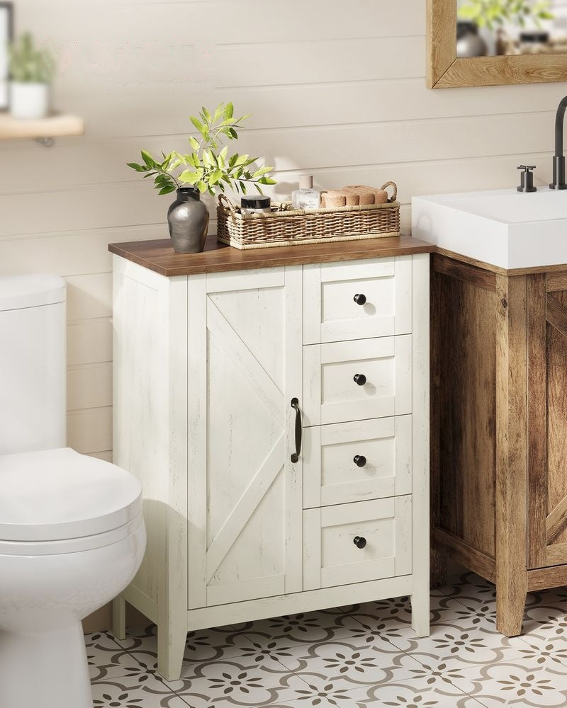 Farmhouse Bathroom Floor Cabinet With 4 Drawers - product photo 02