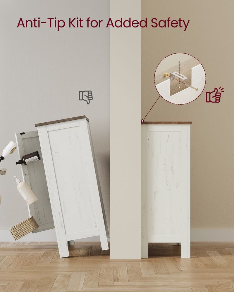 Farmhouse Bathroom Floor Cabinet With 4 Drawers - product photo 05