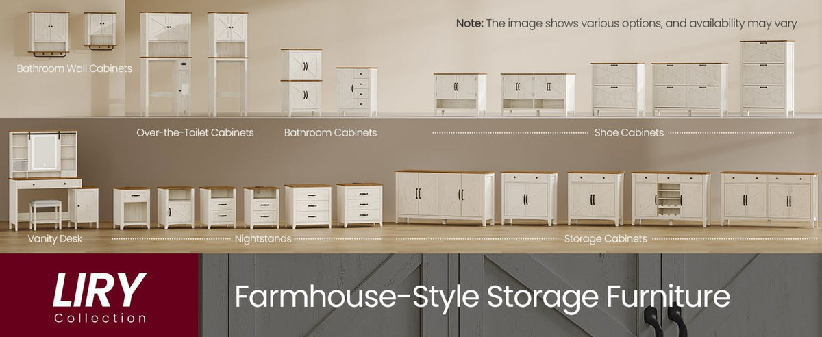 Farmhouse Bathroom Floor Cabinet With 4 Drawers - product photo 14