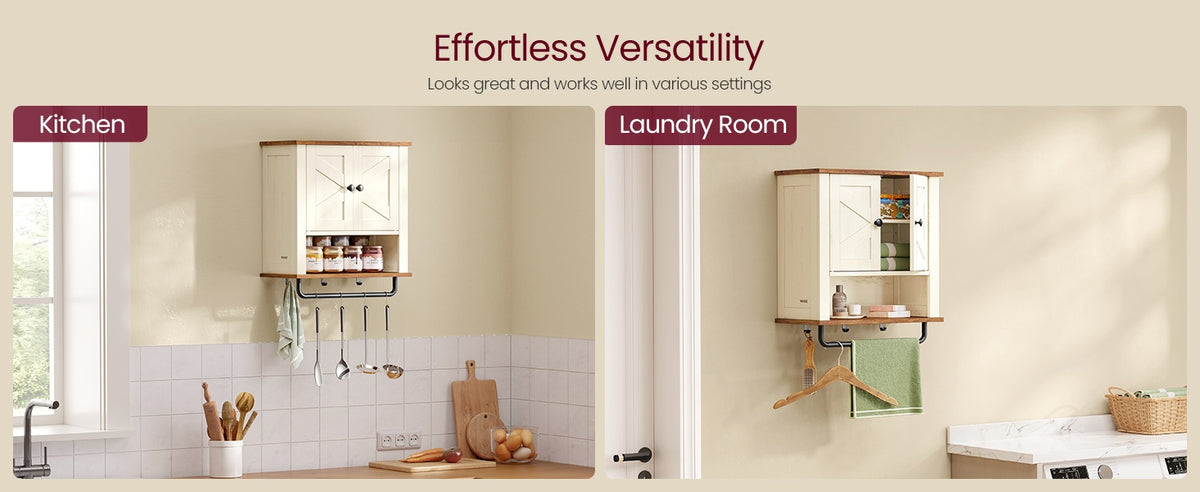 Farmhouse Bathroom Wall Cabinet With 2 Barn Doors, 18.1 Or 23.6 Inch - product photo 28