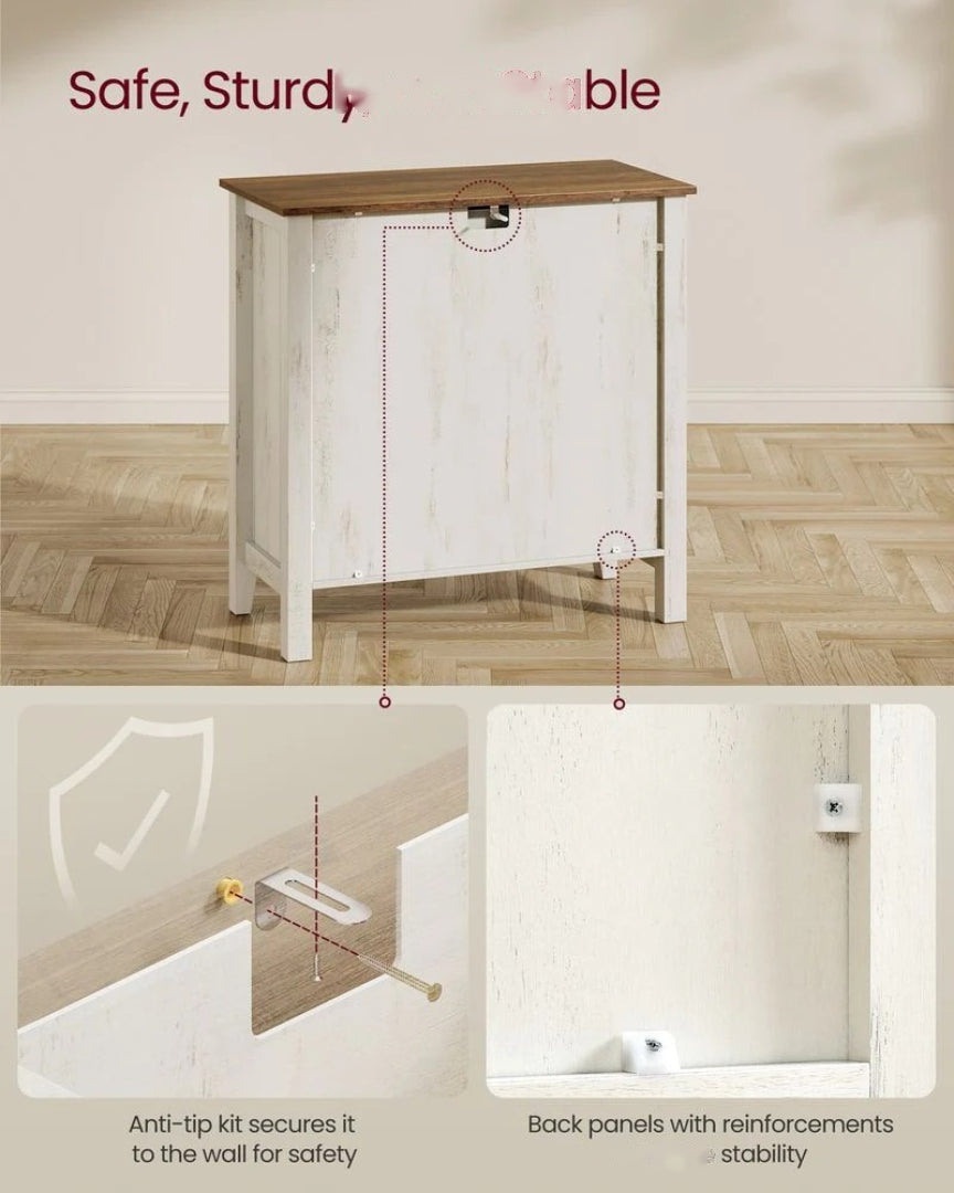 Farmhouse Buffet Cabinet with Drawer and Adjustable Shelf Storage – product view 10 | Ridgefield Furniture