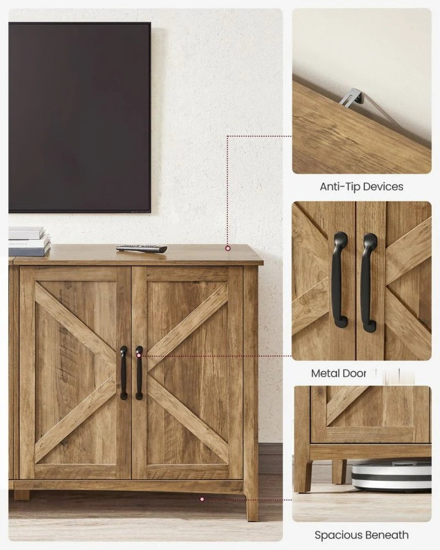 Farmhouse Buffet Storage Cabinet with Adjustable Shelves and 4 Doors – product view 14 | Ridgefield Furniture