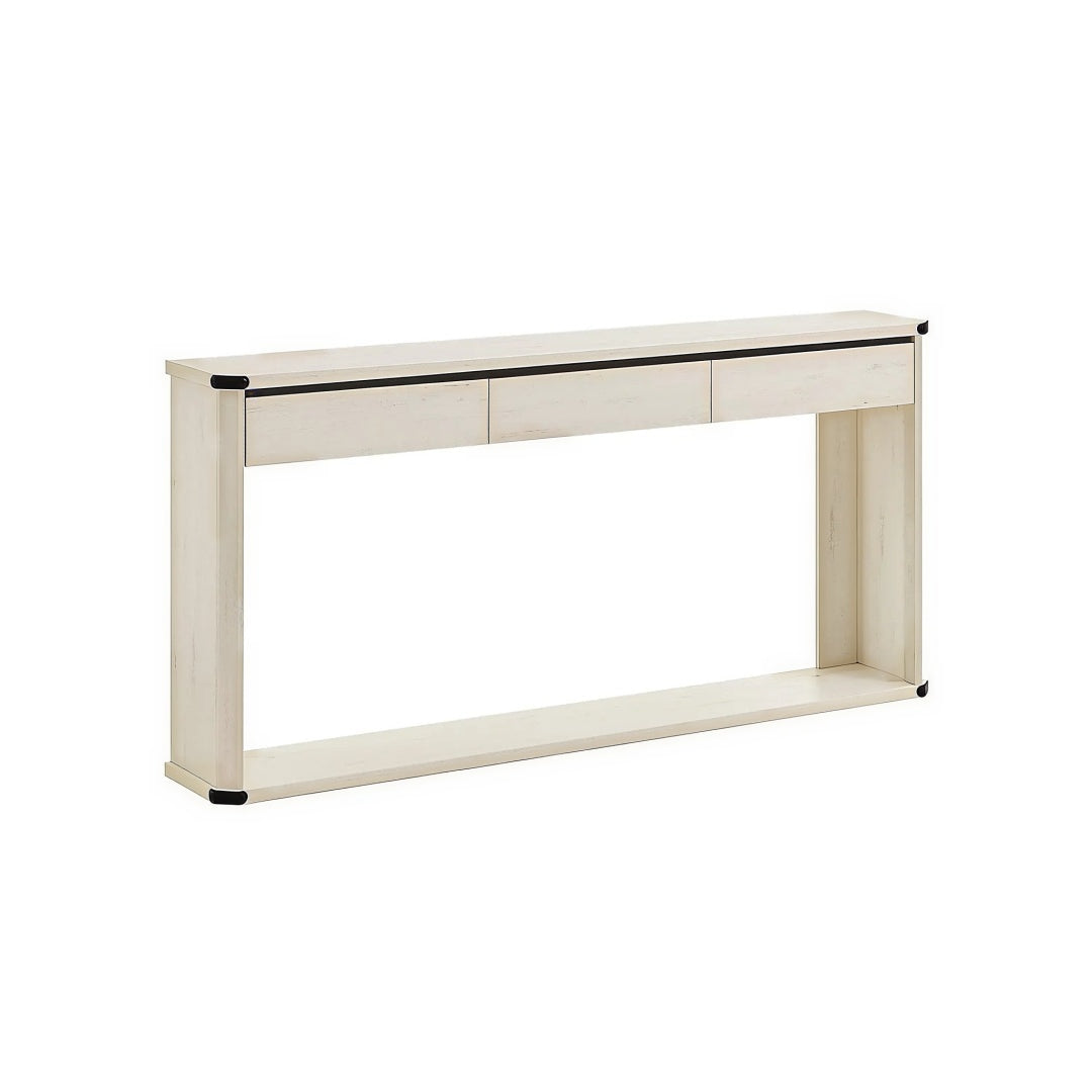 Farmhouse Console Table with 3 Drawers and Shelf – product view 2 | Ridgefield Furniture