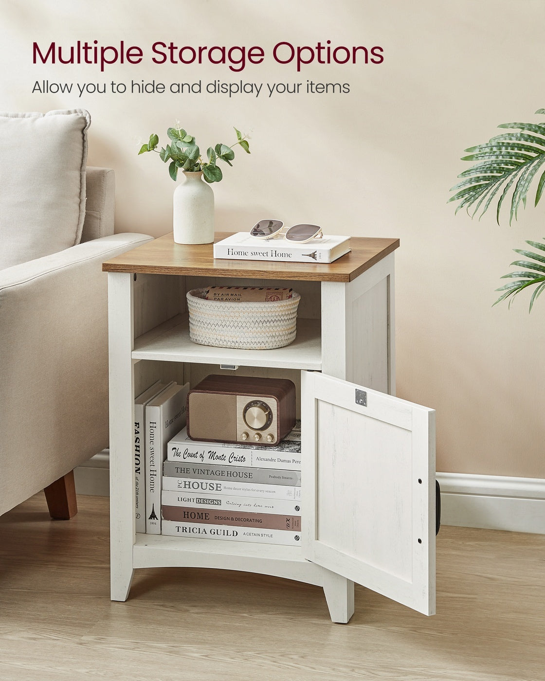 Farmhouse Nightstand With Barn Door - product photo 23