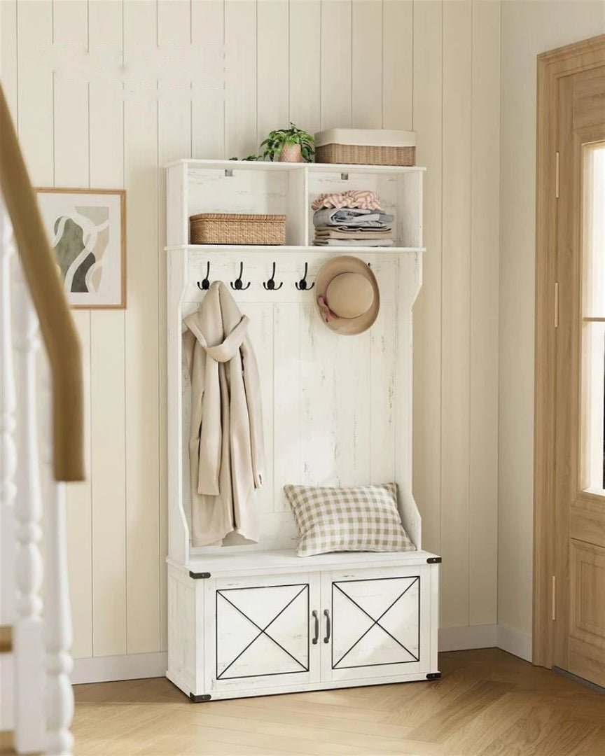 Hall Tree With Bench – product view 2 | Ridgefield Furniture