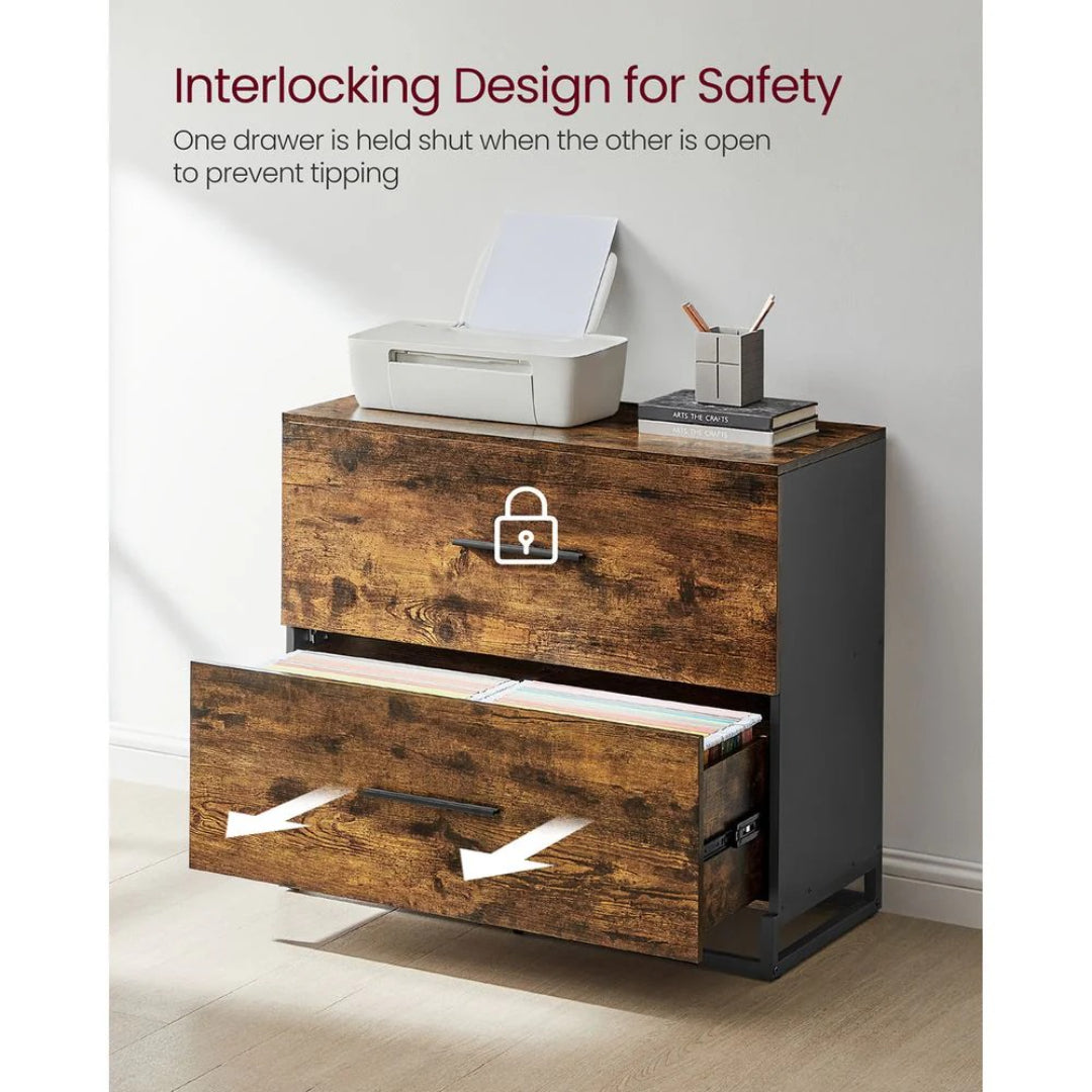 2 Drawer Lateral File Cabinet For A4 Letter Legal Files – product view 3 | Ridgefield Furniture