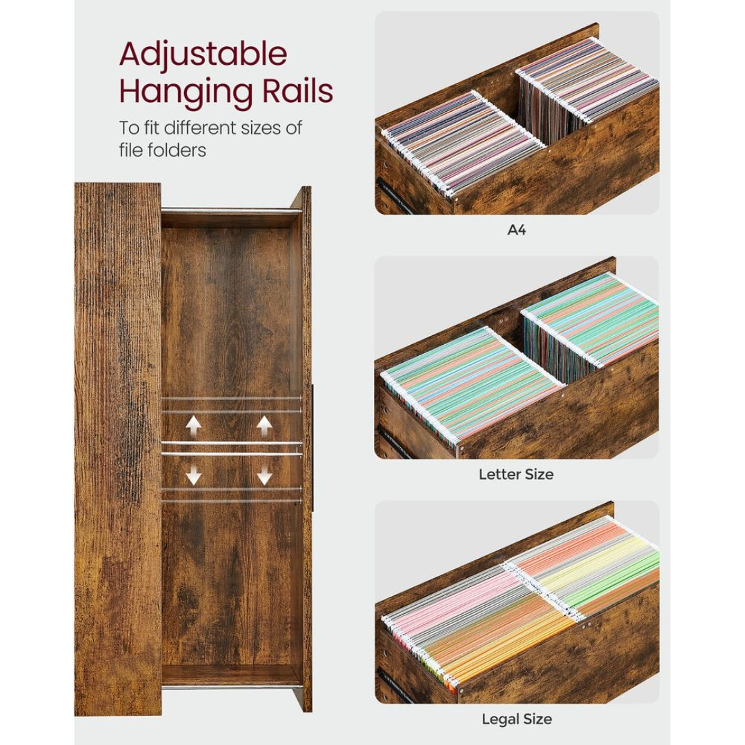 2 Drawer Lateral File Cabinet For A4 Letter Legal Files – product view 4 | Ridgefield Furniture