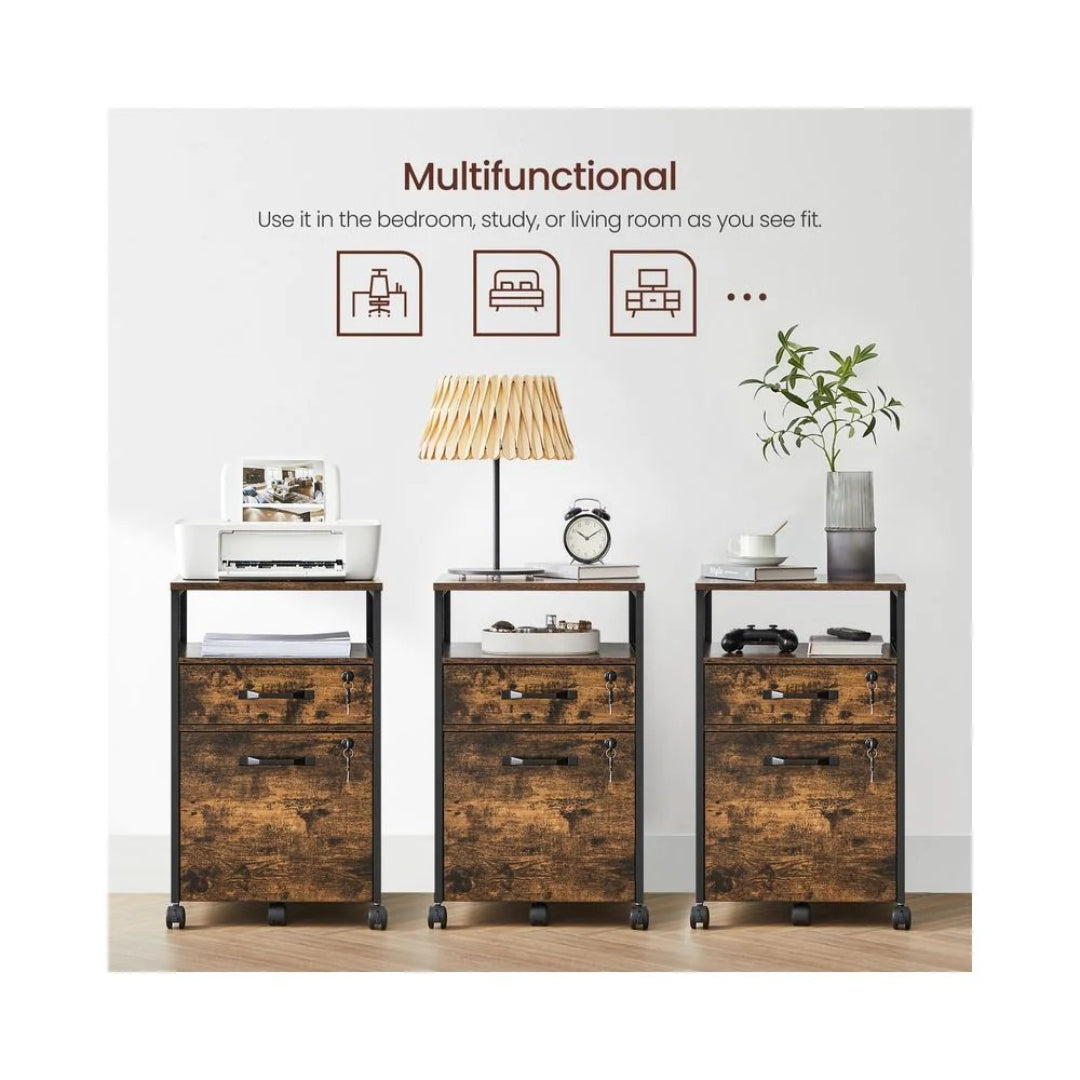 Mobile Filing Cabinet With Wheels – product view 9 | Ridgefield Furniture