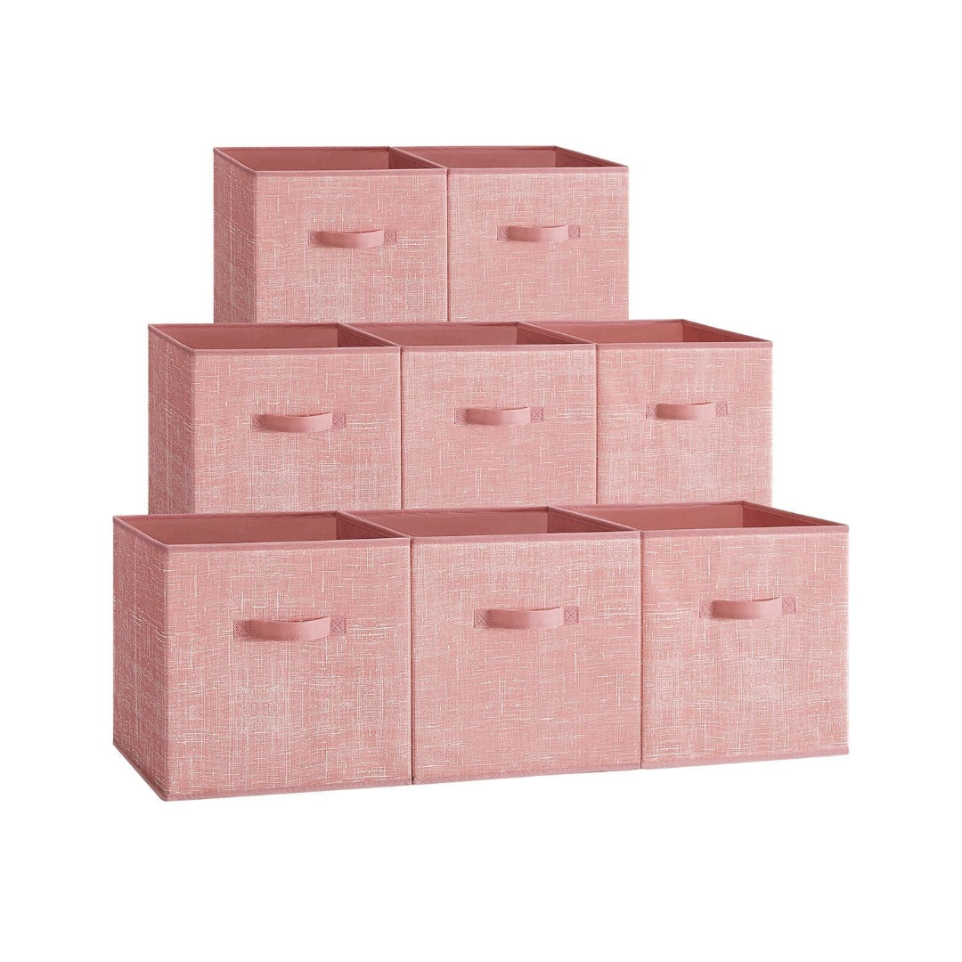 Foldable Storage Cubes Set Of 8 Fabric Bins – product view 9 | Ridgefield Furniture