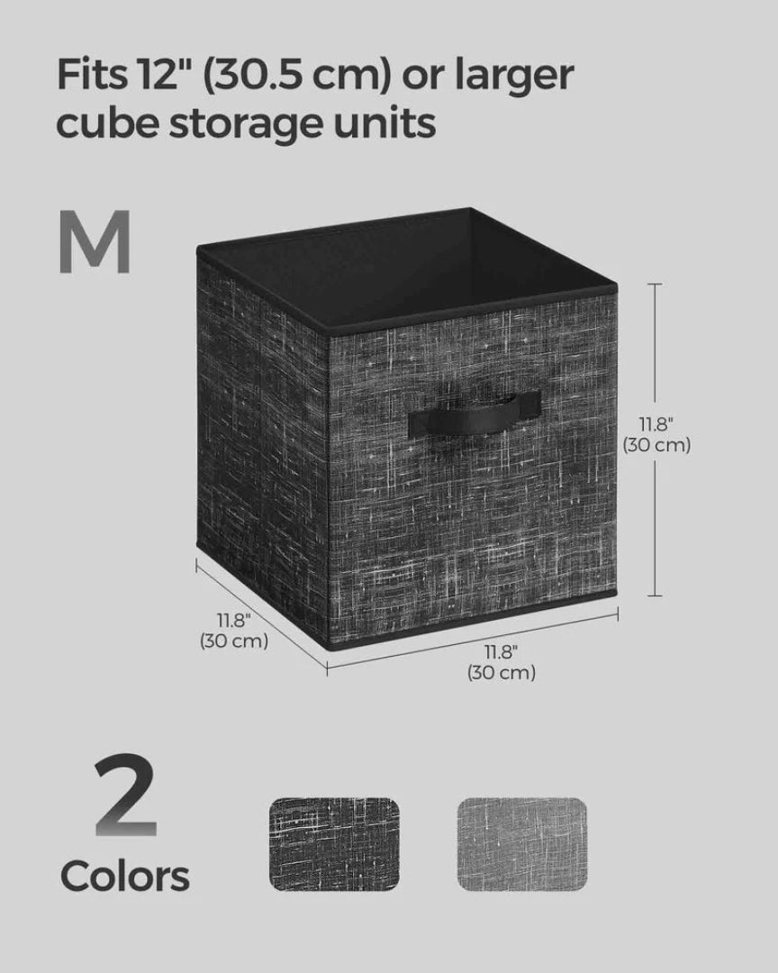 Foldable Storage Cubes Set Of 8 Fabric Bins – product view 16 | Ridgefield Furniture