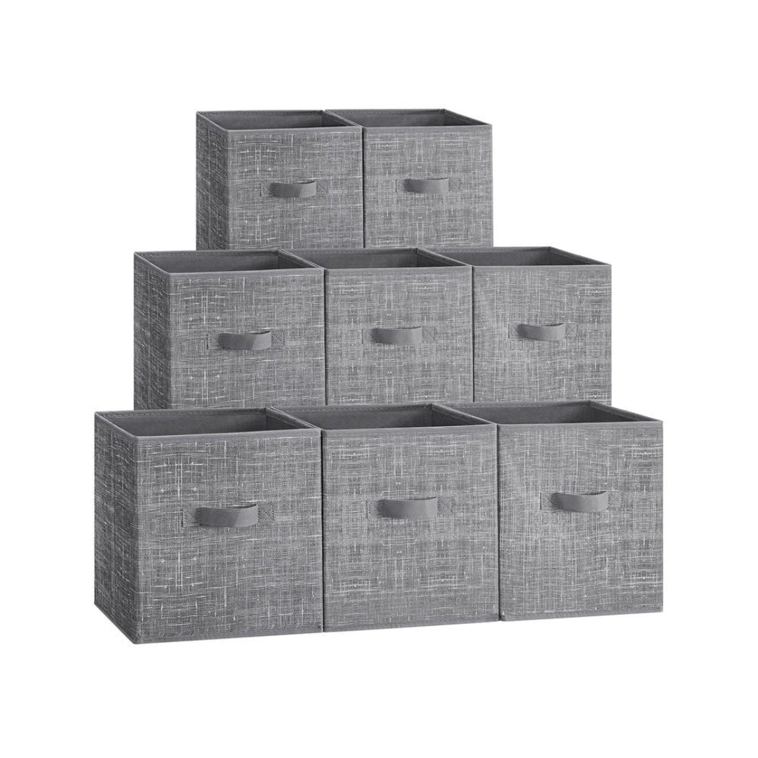 Foldable Storage Cubes Set Of 8 Fabric Bins – product view 20 | Ridgefield Furniture