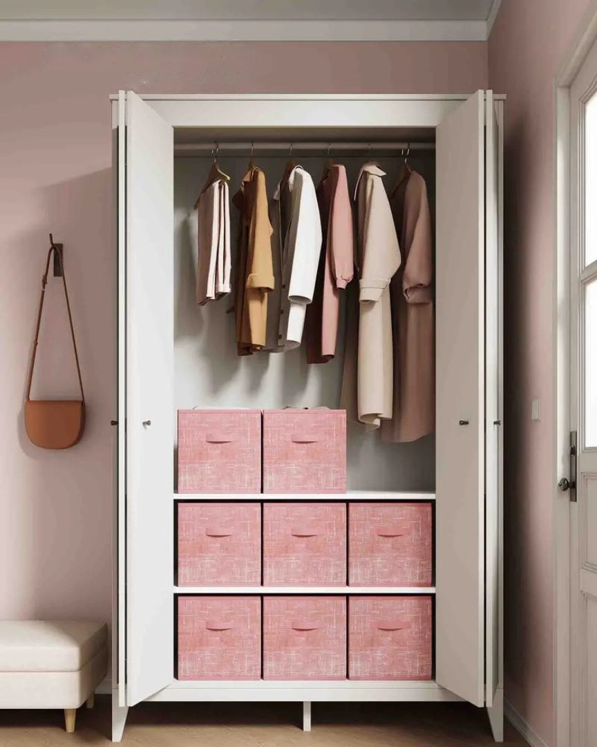 Foldable Storage Cubes Set Of 8 Fabric Bins – product view 29 | Ridgefield Furniture