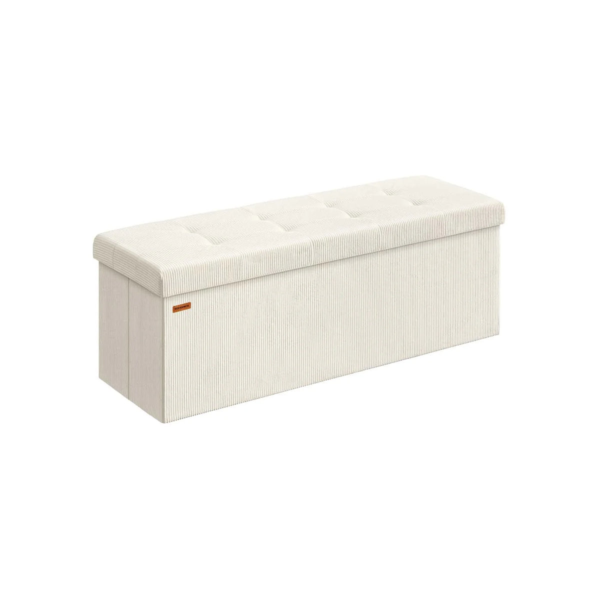 Foldable Storage Ottoman Bench With Foot Rest - ULSF604W01