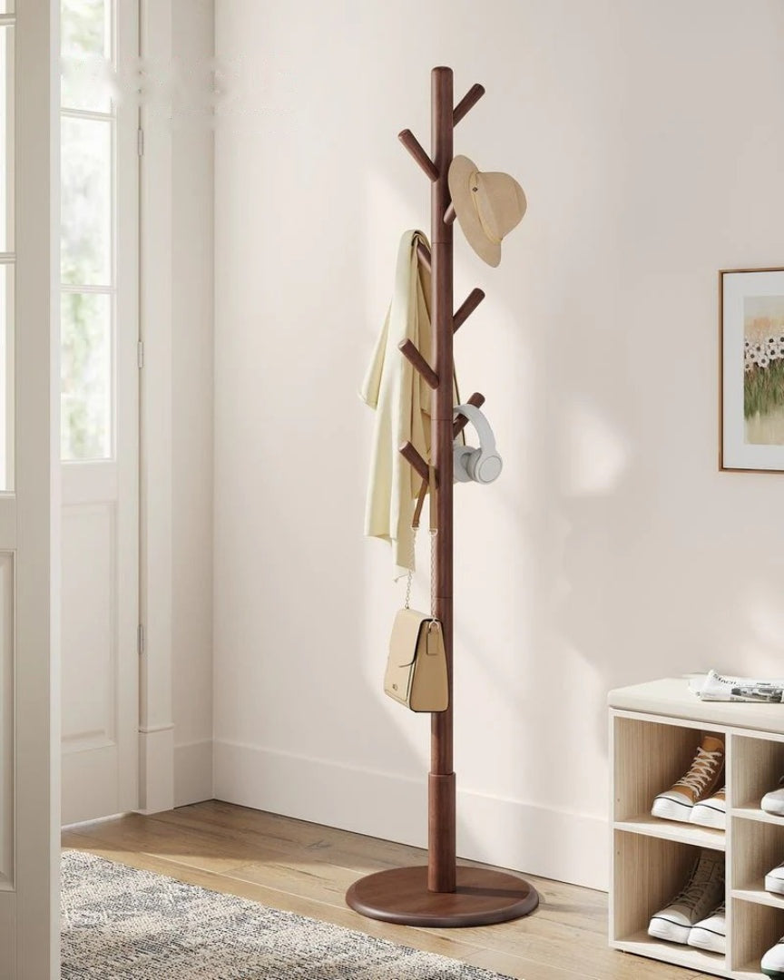 Solid Wood Coat Rack With 7 Hooks – product view 3 | Ridgefield Furniture